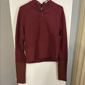 Lululemon Athletica Burgundy Long Sleeve Top